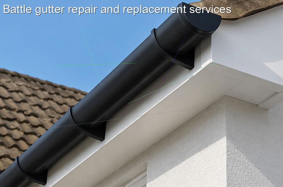 Battle gutter repair and replacement services